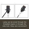 Canomo 2 Sets Black Lamp Wiring Kit Includes All Adapters and Side Hole Lamp Socket Allow You to Make a Unique Bottle Lamps view 4