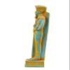 Ancient Egyptian statue of Khonsu the God of the moon Poly stone painted blue made in Egypt. Khonsu (Ancient Egyptian: hnsw, also translated chonsu, khensu, khons, chons or khonshu) view 3