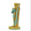 Ancient Egyptian statue of Khonsu the God of the moon Poly stone painted blue made in Egypt. Khonsu (Ancient Egyptian: hnsw, also translated chonsu, khensu, khons, chons or khonshu) view 4
