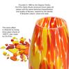 Ca D Oro Glass Vase Orange/Yellow Confetti Hand Blown Murano-Style Art Glass for Flower and Decor - Model Oliva G view 3