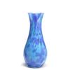 Ca D Oro Glass Vase Blue Confetti Effect Hand Blown Murano-Style Art Glass for Flower, Room Decoration and Centerpiece - Model N 83 view 1