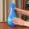 Ca D Oro Glass Vase Blue Confetti Effect Hand Blown Murano-Style Art Glass for Flower, Room Decoration and Centerpiece - Model N 83 view 2