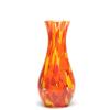 Ca D Oro Glass Vase Orange/Yellow Confetti Effect Hand Blown Murano-Style Art Glass for Flower, Room Decoration and Centerpiece - Model N 83 view 1