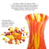 Ca D Oro Glass Vase Orange/Yellow Confetti Effect Hand Blown Murano-Style Art Glass for Flower, Room Decoration and Centerpiece - Model N 83 view 3