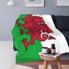 Welsh-Flag Fleece Throw Blanket Soft Blanket and Throw, Warm Cozy Blanket for Couch Bed Sofa view 1