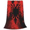 Albanian Flag and Bald Eagle Fleece Throw Blanket Soft Blanket and Throw, Warm Cozy Blanket for Couch Bed Sofa view 2
