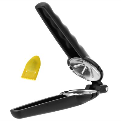 YUHUAWF Nut Cracker Nut Opener Cutter Chestnut Peeling Device Chestnut Claw Raw 2 in 1 Quick Chestnut Clip Walnut Pliers Chestnut Metal Nutcracker Stainless Steel (Color : Black)
