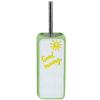 YHHRESINKING Resin Toilet Brush and Holder. Lovely Good Morning with SunshineDesigning. Toilet Bowl Cleaning Brush and Holder Set for Bathroom Storage and Organization (Green) view 1