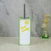 YHHRESINKING Resin Toilet Brush and Holder. Lovely Good Morning with SunshineDesigning. Toilet Bowl Cleaning Brush and Holder Set for Bathroom Storage and Organization (Green) view 2