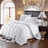 9.8 Newton Super Sale 1000-TC Down White Striped Comforter- 1-Piece All-Season Duvet Insert,500 GSM Micro Fill All Side Corner Tie 100% Egyptian Cotton (Grand King Size (106" x 106"), White Striped) view 2