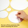Shappy 32 Pcs Acrylic Mirror Wall Stickers Removable, Silver, Medium Size view 4