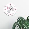 ArogGeld Elephant Pink Grey Gray Wall Clock Baby Girl Nursery Wood 10 Inch Silent Non-Ticking Wooden Clocks Battery Operated Living Room Bedroom Kitchen Farmhouse Decor Christmas Birthday Gift view 2