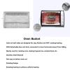 360 Degree Rotating Air Fryer, Stainless Steel Basket Grilling Cage for Kitchen Electric Oven 12x12x18cm view 3