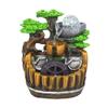 YKHB Tabletop Fountain Resin Tabletop Fountain Indoor Rockery Fountain with LED Ball and Humidifier Suitable for Office Home Decoration Best Gift view 1