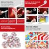 Tatuo 53 Pcs Circus Carnival Party Decoration Including 50 Circus Confetti Balloons 1 Welcome to the Carnival Banner 2 White Striped Tablecloths for Kids Boys Girls Birthday Decorations Supplies view 3