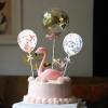10pcs Cake Balloon Balloons Christmas Decorations Christmas Garland Fruitcakes Wedding Sequins Party Cake Topper Paper Cup view 3