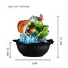 YKHB Tabletop Fountain Tabletop Fountain Resin Feng Shui Ball Decoration Desktop Fountain Waterfall Relaxing Indoor Fountain Decor 8.86 Inches Best Gift view 2