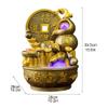 YKHB Tabletop Fountain Tabletop Fountain Resin Gourd Desktop Fountain Indoor Waterfalls Crystal Ball Office Home Decor 15.5 Inches High Best Gift view 2