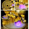 YKHB Tabletop Fountain Tabletop Fountain Resin Gourd Desktop Fountain Indoor Waterfalls Crystal Ball Office Home Decor 15.5 Inches High Best Gift view 3