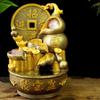 YKHB Tabletop Fountain Tabletop Fountain Resin Gourd Desktop Fountain Indoor Waterfalls Crystal Ball Office Home Decor 15.5 Inches High Best Gift view 4