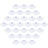 Qjaiune 30 Pack Glass Table Suction Cups - 45mm Rubber Suckers, Anti-Collision, Clear Plastic Desk Suction Pads view 1