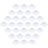 Qjaiune 30 Pack Glass Table Suction Cups - 20mm Rubber Suckers Without Hooks, Anti-Collision, Clear Plastic Desk Suction Pads view 1