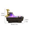 YKHB Tabletop Fountain Tabletop Fountain Water Fountain Tabletop Resin Desktop Fountain with Spray Humidifier Suitable for Home Office Bedroom Best Gift (Color : A) view 2