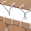 Marsui 400 Pieces Christmas Light Clips Outdoor Gutter Hooks Plastic Seasonal Weatherproof Clips Holiday Fence Hooks for Christmas Roof Tree Outside Hanging String Lights (White) view 3