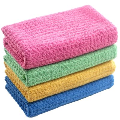 VALINK Microfiber Cleaning Rag, 4PCs Reusable Streak Free Cleaning Rag Cleaning Cloths for Glass Floor Polish Dust Multifunctional