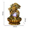 YKHB Tabletop Fountain Tabletop Fountain Resin Handmade Gold Dragon Desktop Fountain Lotus Base Waterscape Tabletop Fountains Decor 13 Inches Best Gift view 2