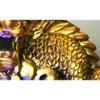 YKHB Tabletop Fountain Tabletop Fountain Resin Handmade Gold Dragon Desktop Fountain Lotus Base Waterscape Tabletop Fountains Decor 13 Inches Best Gift view 4