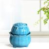YKHB Tabletop Fountain Tabletop Fountain Ceramic Lotus Desktop Fountain Desktop Fountain Relax Desktop Fountain Gift Decoration 6.3 Inches Best Gift view 4