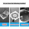 MAOYONG Tub Stopper Silicone Floor Drain Anti-Odor Mat, Silica Gel Drain Plugs, Anti-Odor Deodorizing Cover, Kitchen Seal, Sewer Deodorization 2Pieces Suitable for Kitchen, Bathroom and Laundry view 3