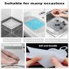 MAOYONG Tub Stopper Silicone Floor Drain Anti-Odor Mat, Silica Gel Drain Plugs, Anti-Odor Deodorizing Cover, Kitchen Seal, Sewer Deodorization 2Pieces Suitable for Kitchen, Bathroom and Laundry view 2