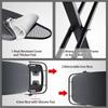 Duwee Steel Top Extra Wide Ironing Board with Sleeve Board and Adjustable Iron Rest, Luxury Foldable Ironing Boards with 10 mm Thicken Feltpad and Cover, Adjustable Height,18"x48" view 4