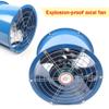 JAYEUW 16'' Axial Cylinder Pipe Fan, Explosion Proof 370W Utility Blower Fan, 1420RPM Heavy-Duty Velocity Air Circulator Low Noise, Portable Ventilator (US Stock) view 3
