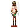 SurpriseSeptember 4PCS Christmas Nutcrackers Ornaments Set, Traditional Painted Wooden Nutcracker Soldiers Doll, 12 inch Nutcracker Figures Holiday Party Tabletop Christmas Decorations view 2