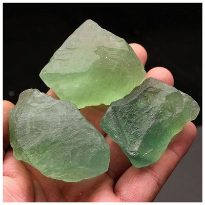 ZTBH Natural Meditation Crystal Natural Rose Quartz, Green Fluorite Citrine and Light Amethyst Stones, Home Decor Crystal Stone (Color : Green Fluorite, Size : 25-30g)