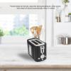 800w Simple Mini Toaster, Thickened Wide Slot 2 Slice Bread Toaster Breakfast Machine Us 120v view 3