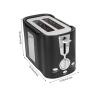 800w Simple Mini Toaster, Thickened Wide Slot 2 Slice Bread Toaster Breakfast Machine Us 120v view 4