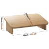LXLA Under Compute Desk Footrest Wood Tilting Ergonomic, Designed to Support Your Legs, Couch Office Chairs Step Stool, Compact (Color : Natural, Size : 40x24x15cm) view 2