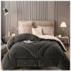 BDMFJY Lamb Velvet Fabric Winter Quilt, Super Warm Cashmere Quilt, Hygroscopic Breathable Duvet Single Double,Wool Autumn and Winter Thickened Warm Gift Quilt,A,150x200cm(3.5kg) view 1