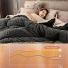 BDMFJY Lamb Velvet Fabric Winter Quilt, Super Warm Cashmere Quilt, Hygroscopic Breathable Duvet Single Double,Wool Autumn and Winter Thickened Warm Gift Quilt,A,150x200cm(3.5kg) view 3