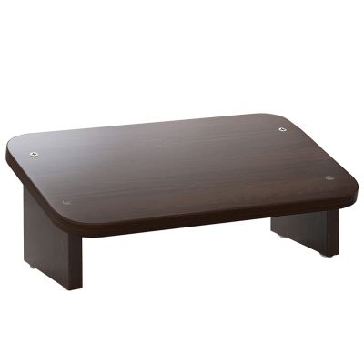 LXLA Under Compute Desk Footrest Wood Tilting Ergonomic, Designed to Support Your Legs, Couch Office Chairs Step Stool, Compact (Color : Brown, Size : 40x24x15cm)