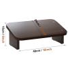 LXLA Under Compute Desk Footrest Wood Tilting Ergonomic, Designed to Support Your Legs, Couch Office Chairs Step Stool, Compact (Color : Brown, Size : 40x24x15cm) view 2