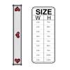 Valentine's Day Luxury Table Runners 108 Inches Long, Valentine Red Love Heart Simple Black Line Cotton-Linen Table Runner 13x108, Dresser Scarves Durable Washable Tablecloth Modern Decor, Washable view 3