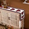 Valentine's Day Luxury Table Runners 70 Inches Long, Valentine Red Love Heart Red Plaid Cotton-Linen Table Runner 13x70, Dresser Scarves Durable Washable Tablecloth Modern Decorations, Washable view 4