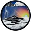 HIMFL Flowing Sand Painting Round Glass 3D Deep Sea Sandscape in Motion Display Flowing Sand Frame Flowing Sand Painting for Home Ornament Gift view 1