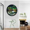 HIMFL Flowing Sand Painting Round Glass 3D Deep Sea Sandscape in Motion Display Flowing Sand Frame Flowing Sand Painting for Home Ornament Gift view 2