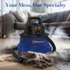 Koblenz Wet-Dry Vacuum Cleaner, 6-Gallon Tank, Superior 4.5 Peak HP Motor, Lightweight Vacuum Cleaner and Blower, Tackles Dry and Wet Messes, Accessories Included, Black+Blue (WD-6 L212) view 3